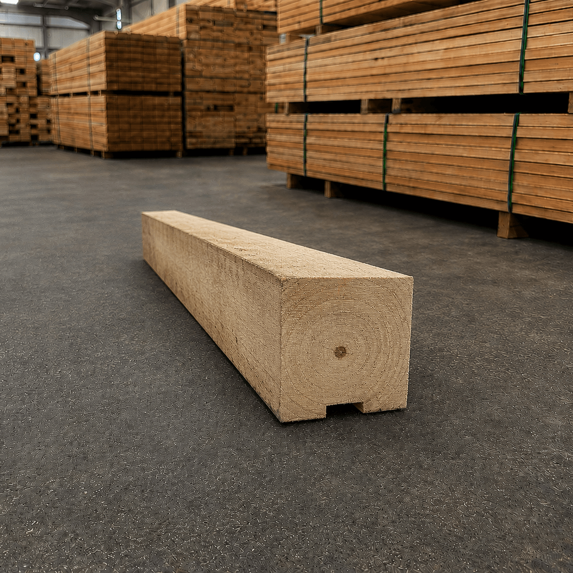 Timber Pine Bearer Grooved - 100 x 100 x 1190