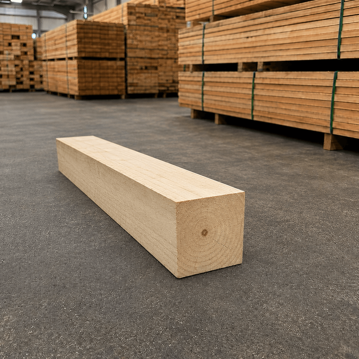 Timber Pine Bearer Ungrooved - 100 x 100 x 750